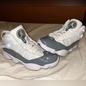 Air Jordan 6 rings gray and white edition